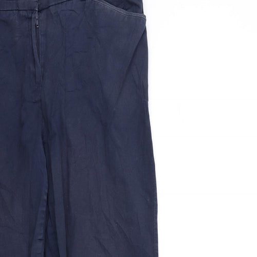 Camaïeu Womens Blue   Trousers  Size 12 L25 in