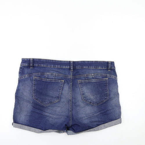 NEXT Womens Blue  Denim Hot Pants Shorts Size 16