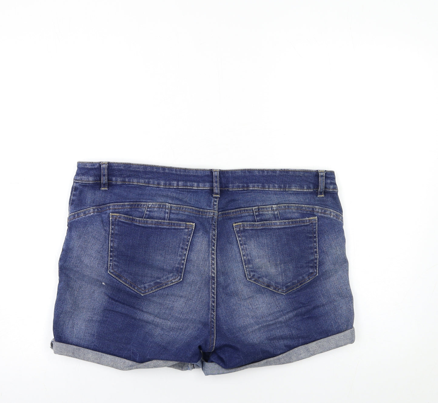 NEXT Womens Blue  Denim Hot Pants Shorts Size 16