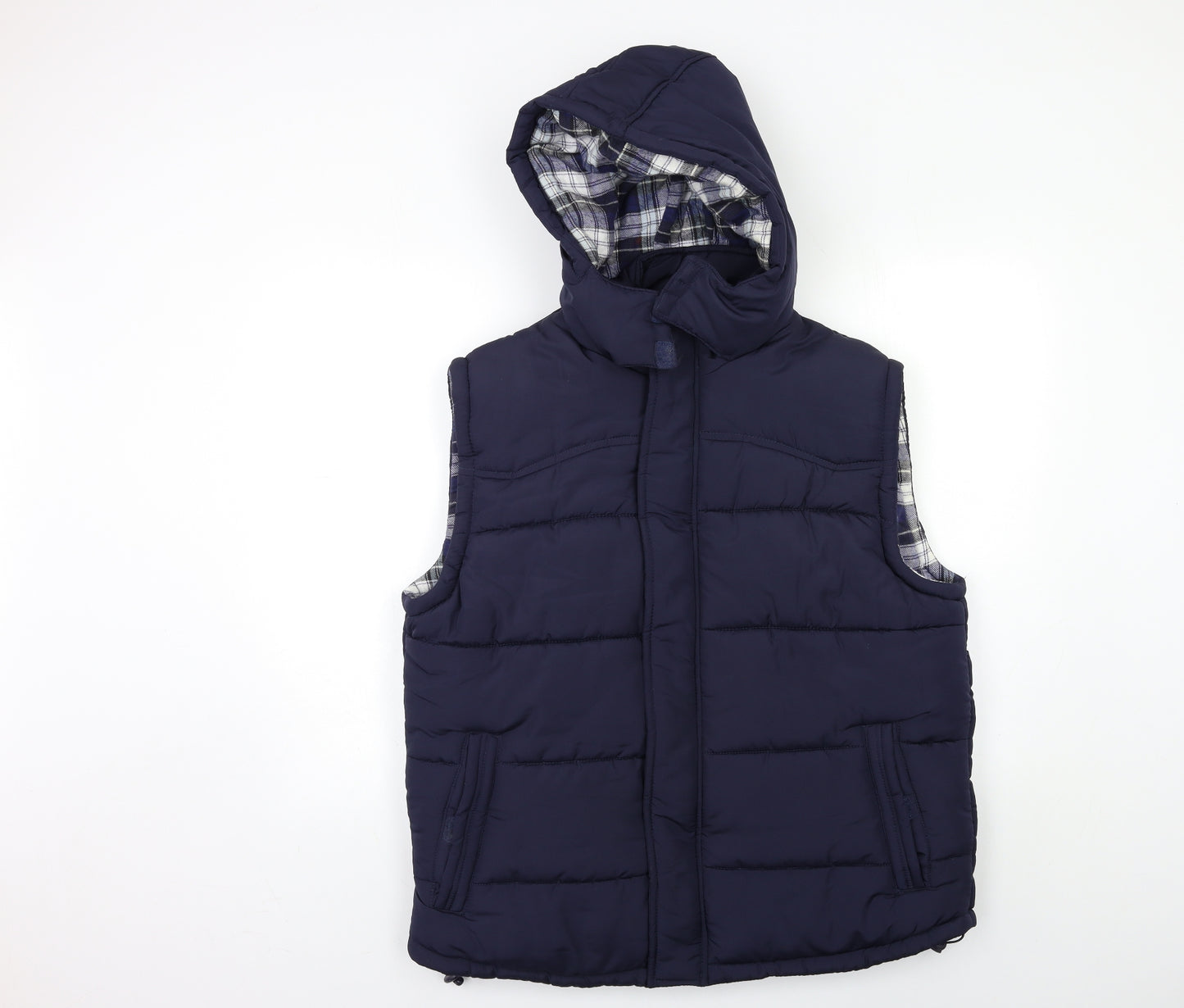 George Mens Blue   Gilet Coat Size M