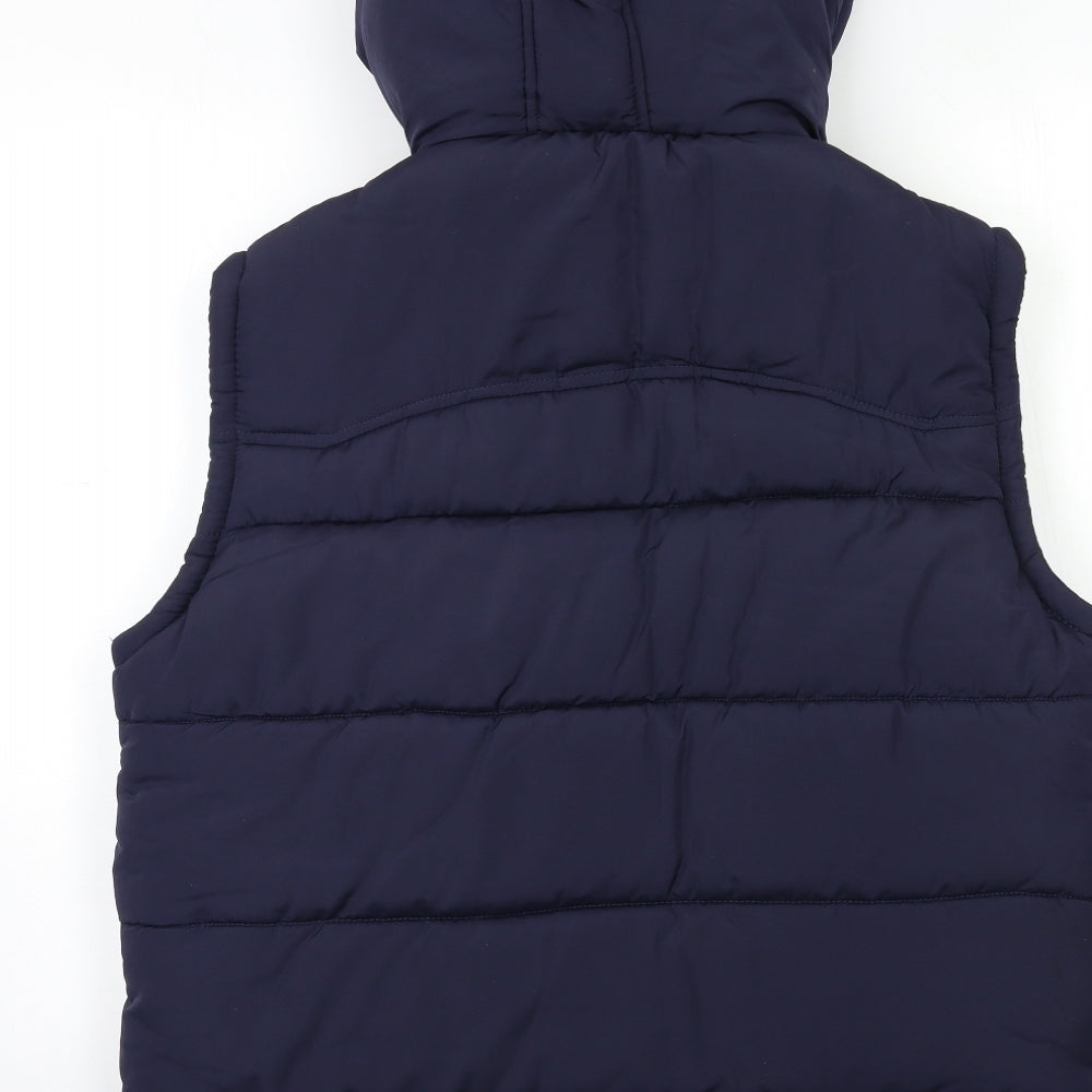 George Mens Blue   Gilet Coat Size M