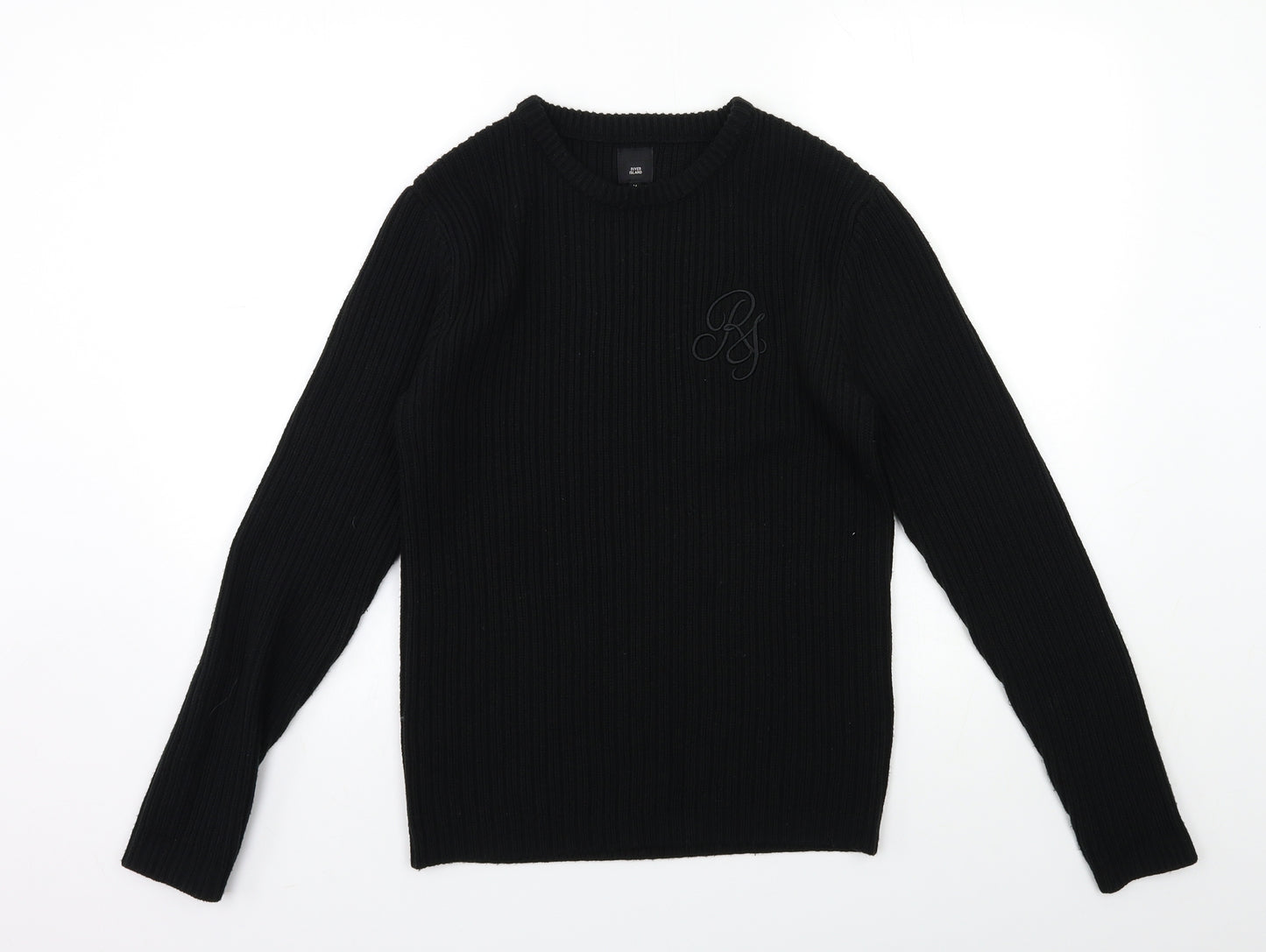 River Island Mens Black   Pullover Jumper Size M