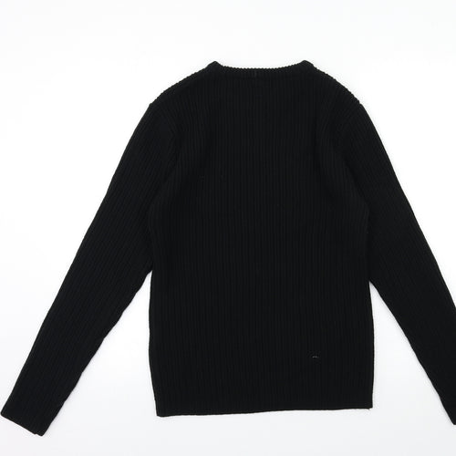 River Island Mens Black   Pullover Jumper Size M