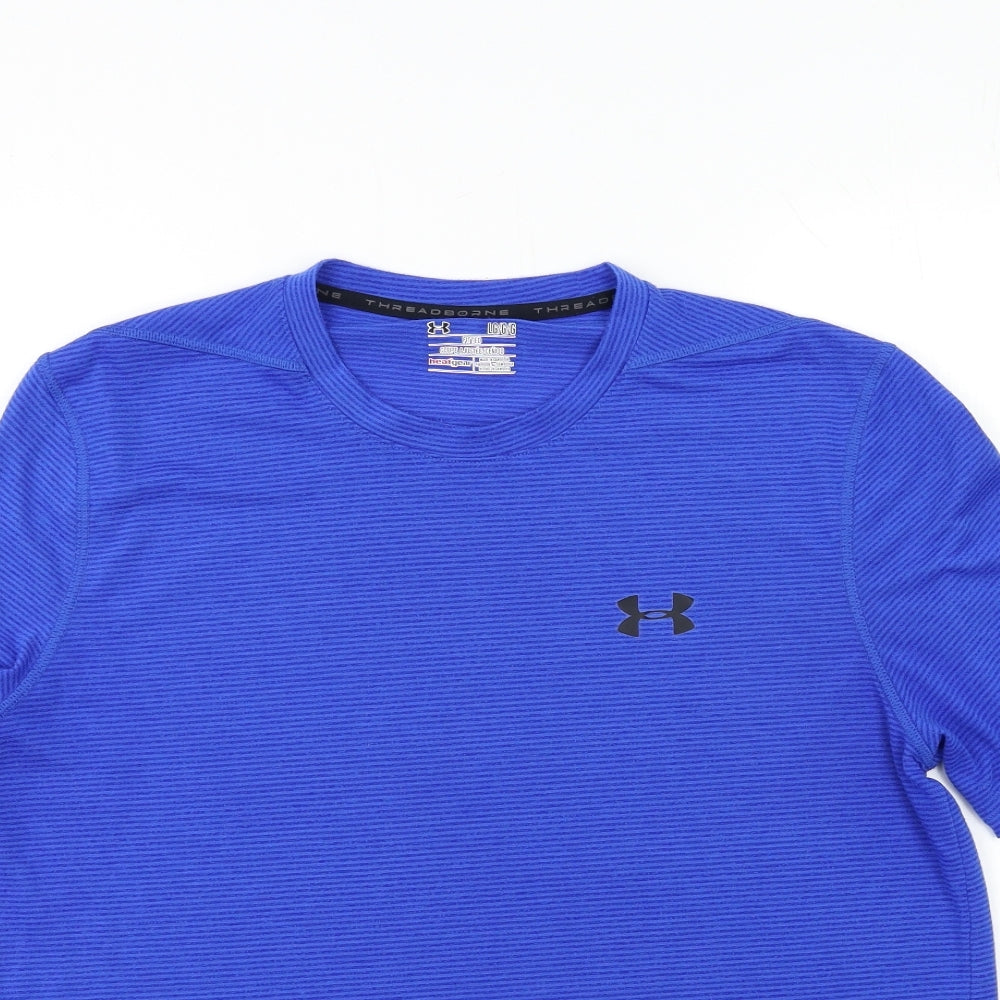 Under armour Mens Blue    T-Shirt Size L