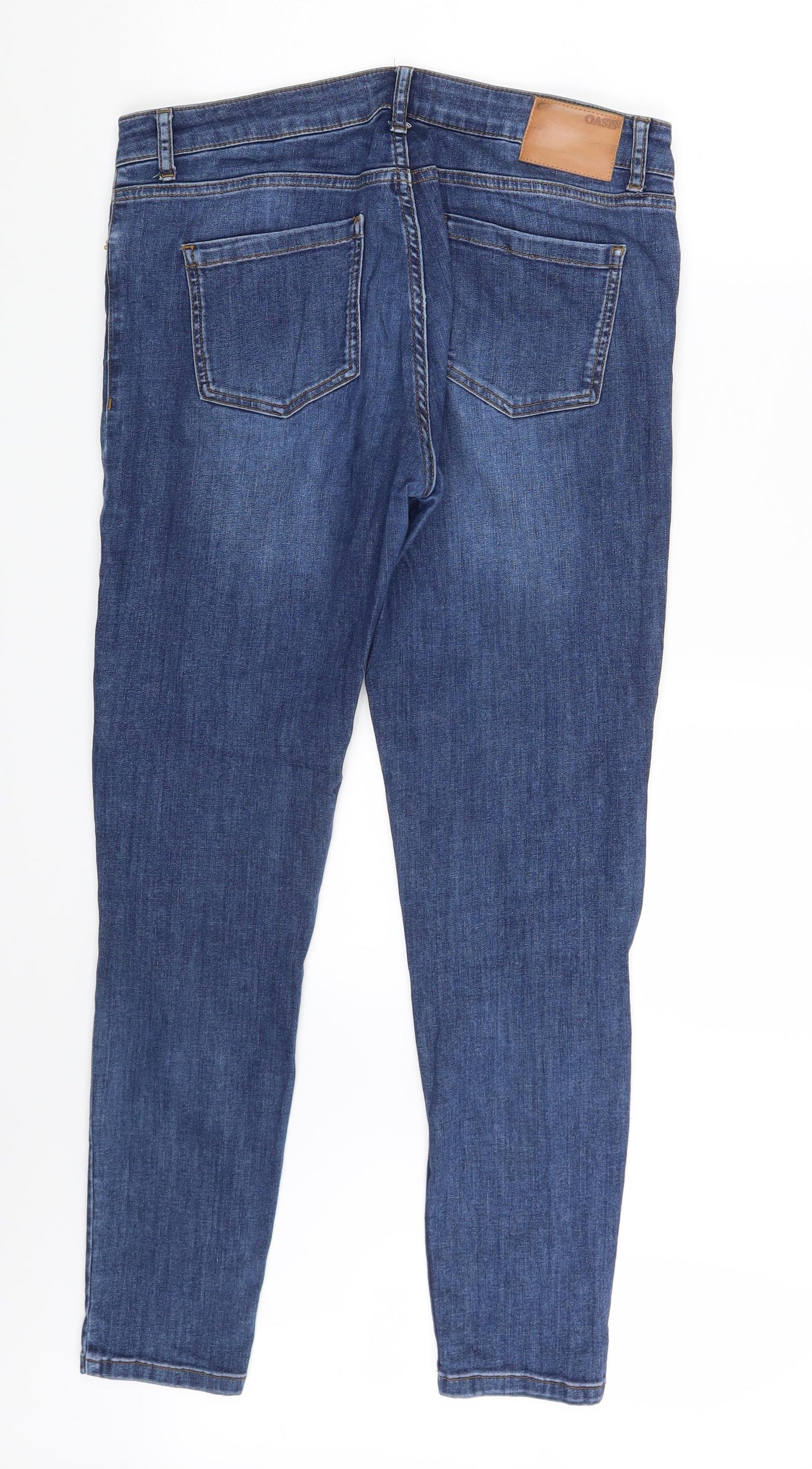 Oasis Womens Blue  Denim Skinny Jeans Size 14 L28 in