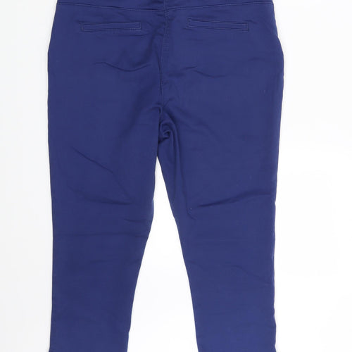 George Womens Blue  Denim Capri Trousers Size 12 L21 in
