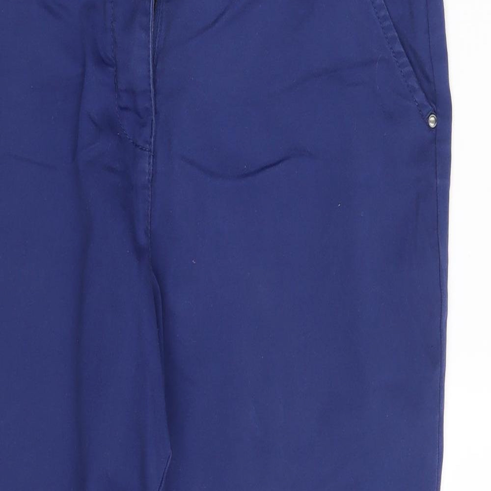 George Womens Blue  Denim Capri Trousers Size 12 L21 in