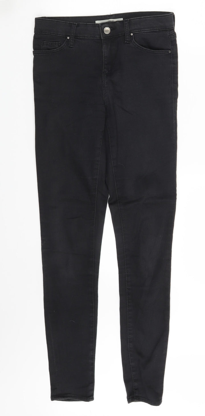 Topshop Womens Black Denim Jegging Jeans Size 26 in L29 in