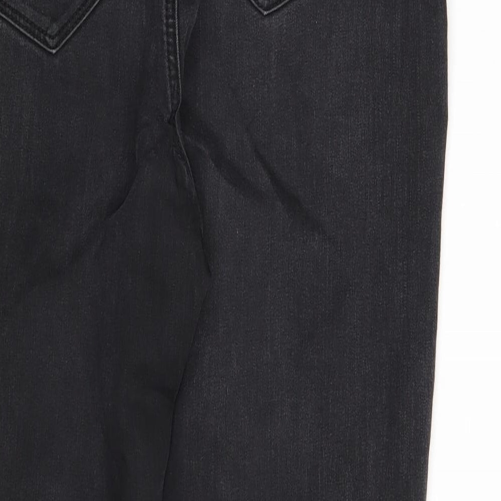 George Womens Black  Denim Straight Jeans Size 16 L28 in