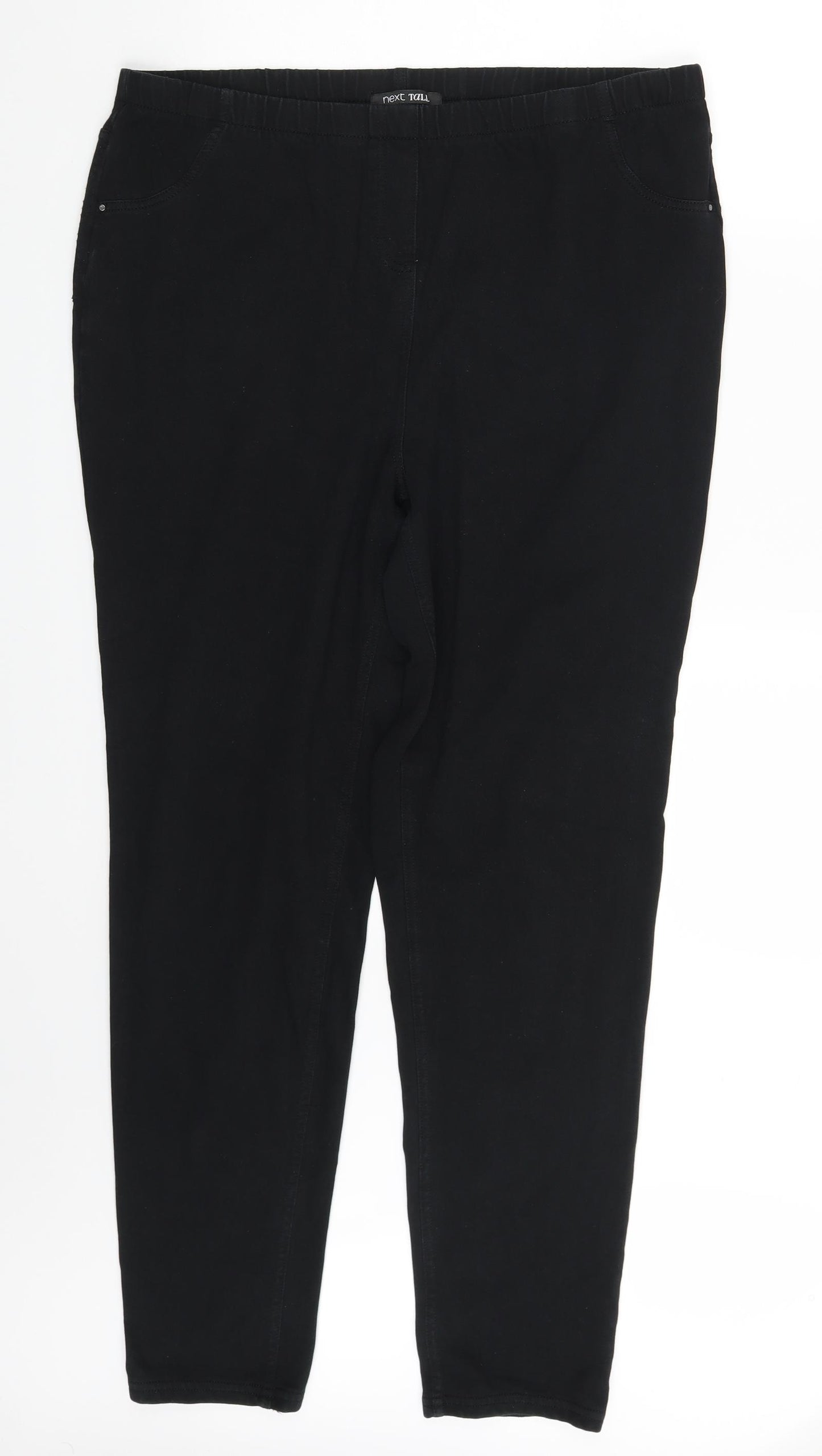 NEXT Womens Black  Denim Jegging Leggings Size 20 L31 in