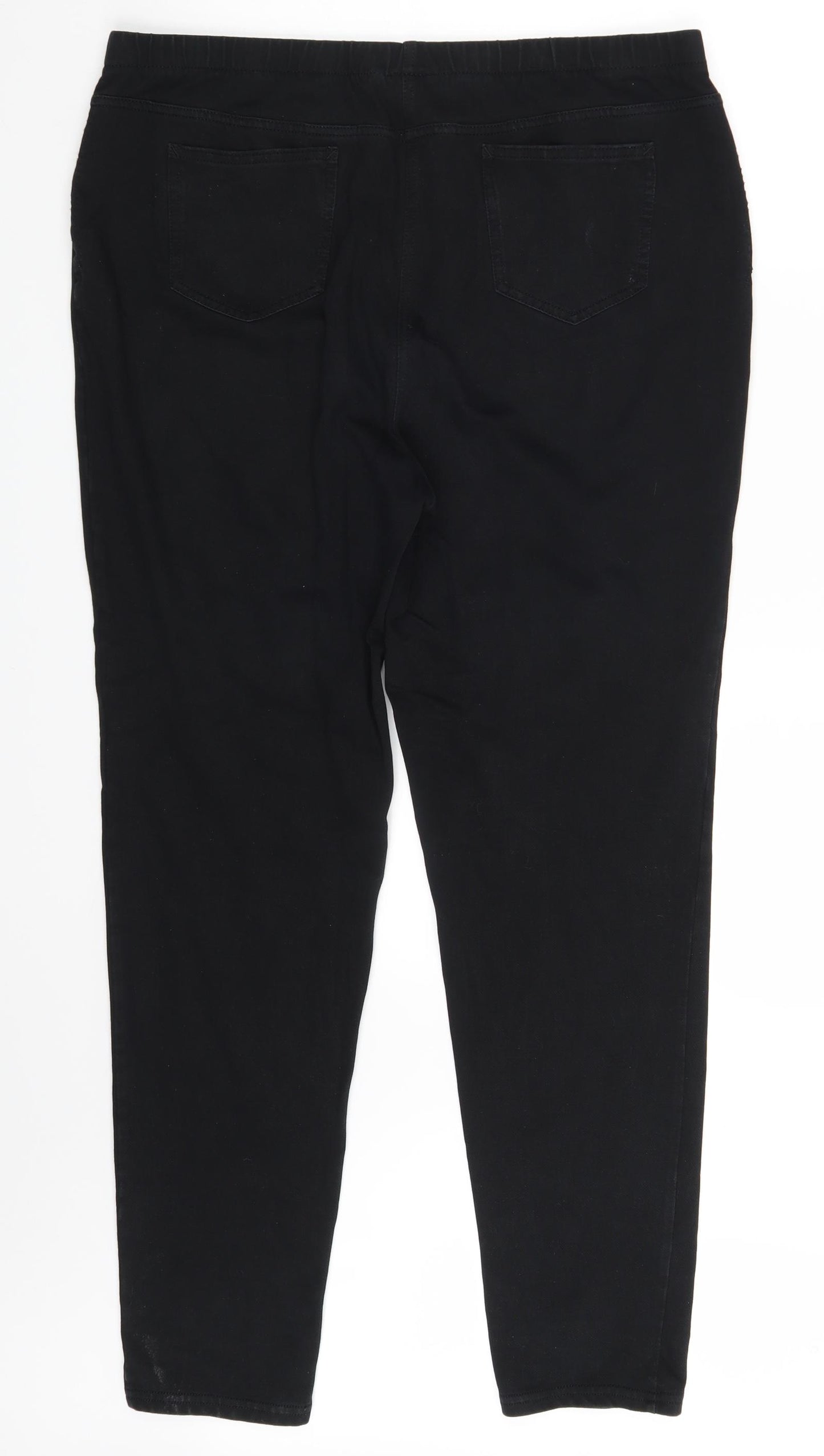 NEXT Womens Black  Denim Jegging Leggings Size 20 L31 in
