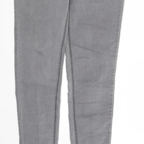 Denim Co. Womens Grey  Denim Skinny Jeans Size 8 L31 in
