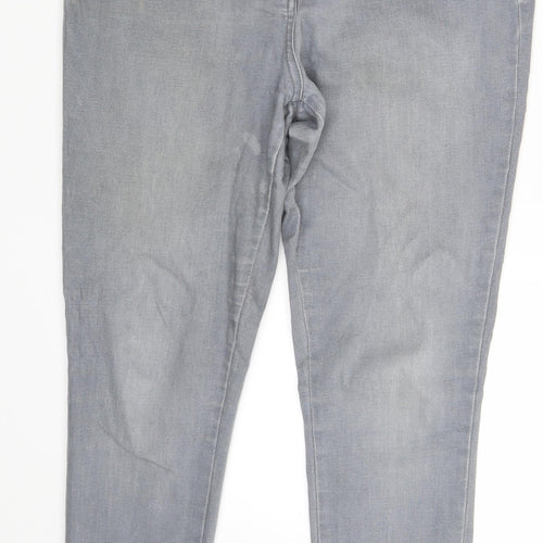 TU Womens Grey  Denim Skinny Jeans Size 12 L26 in