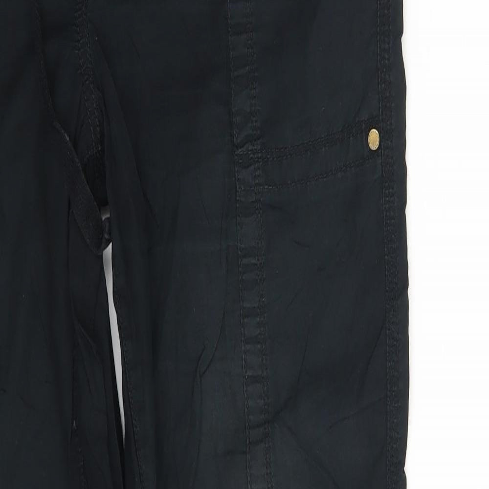 George Womens Black   Cargo Trousers Size 8 L30 in