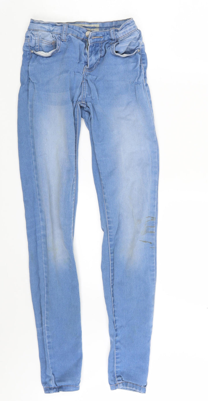 Denim Co. Womens Blue Denim Skinny Jeans Size 6 L29 in