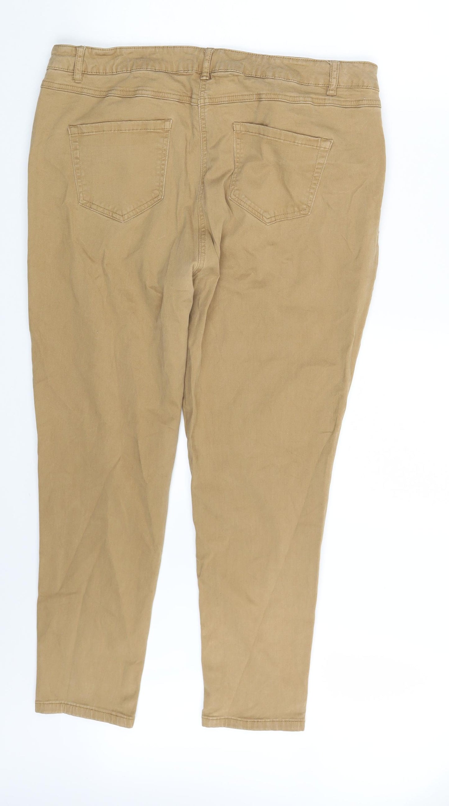 TU Womens Brown  Denim Skinny Jeans Size 20 L25 in