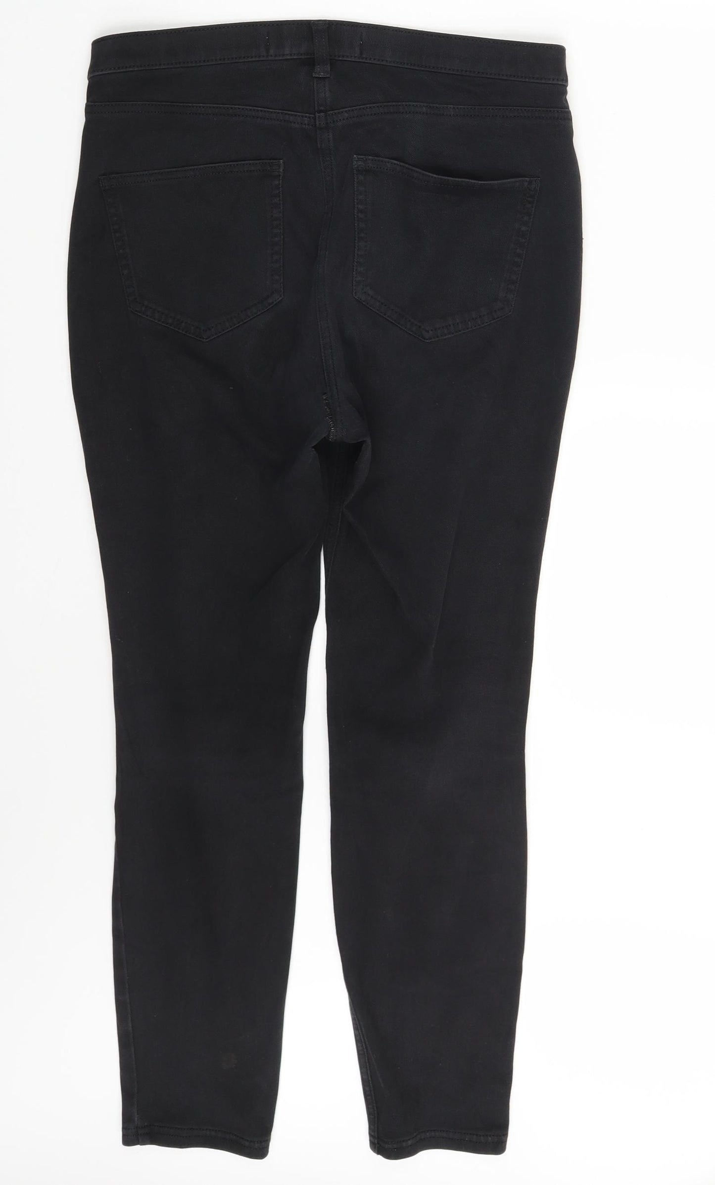 NEXT Womens Black  Denim Jegging Leggings Size 12 L25 in