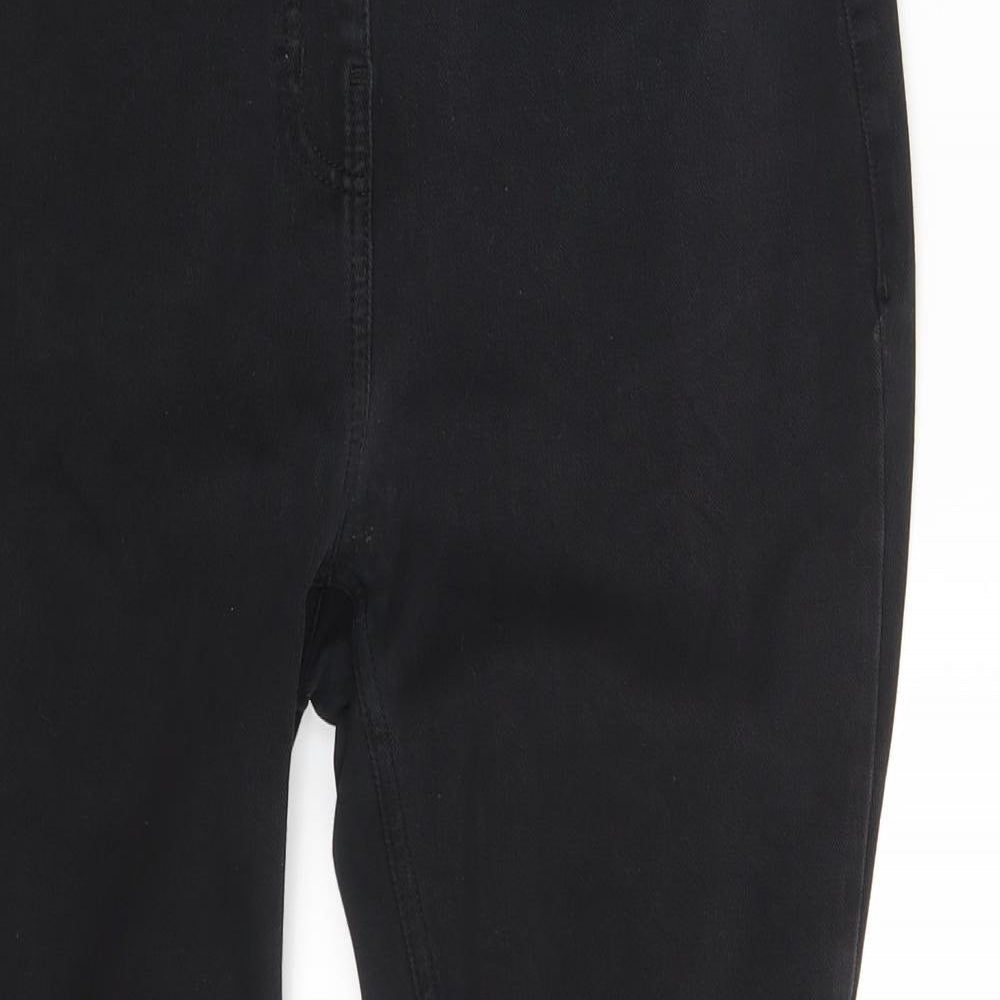 NEXT Womens Black  Denim Jegging Leggings Size 12 L25 in