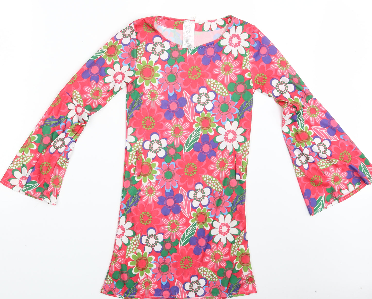 Wicked Womens Multicoloured Floral  A-Line  Size 8