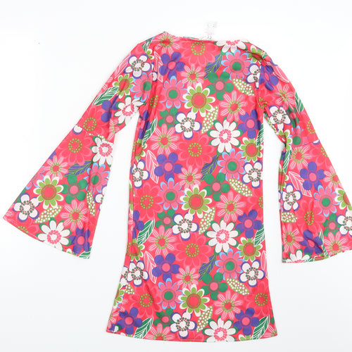 Wicked Womens Multicoloured Floral  A-Line  Size 8