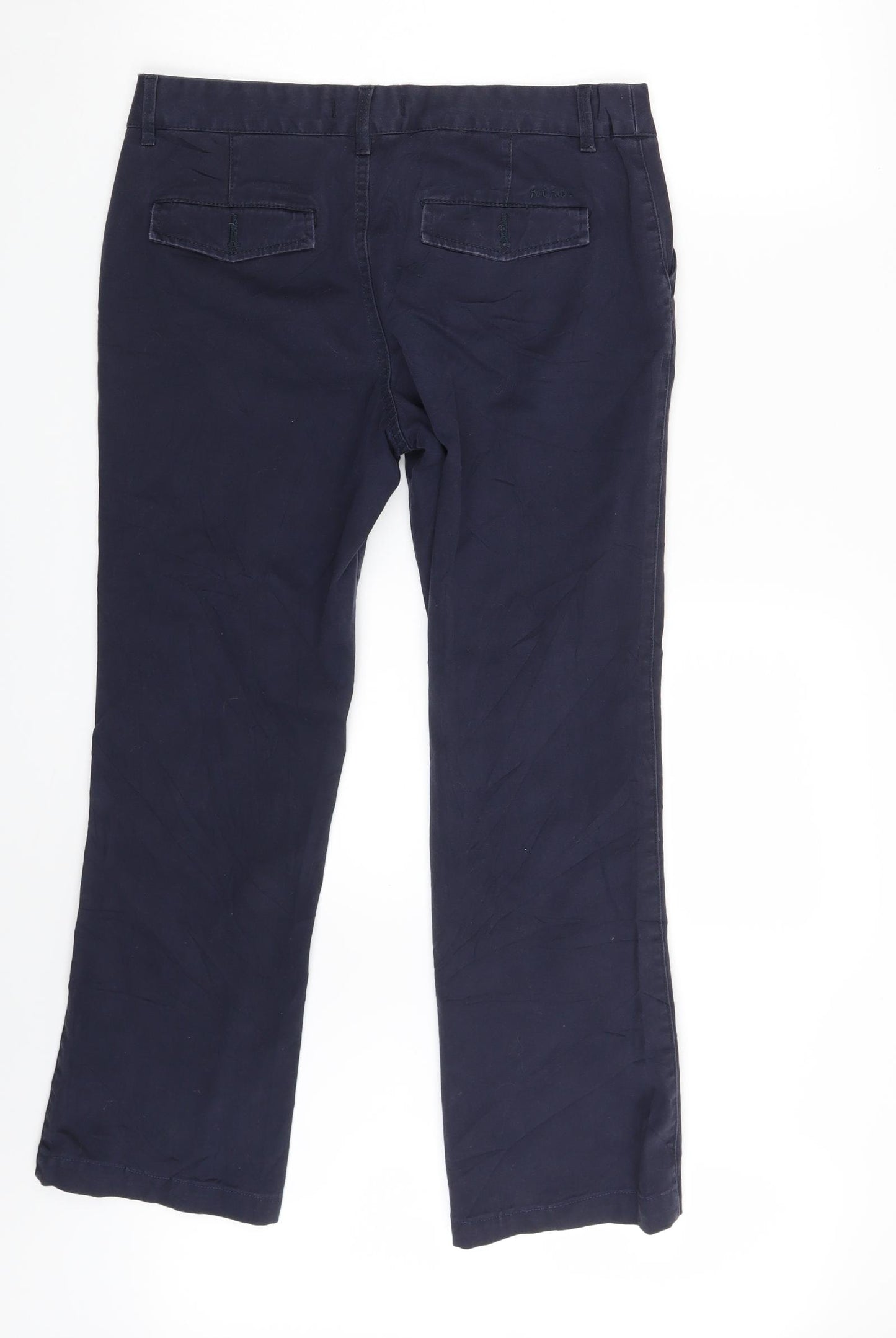 Fat Face Womens Blue  Denim Trousers  Size 12 L26 in