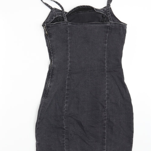 Divided Womens Grey  Denim Pencil Dress  Size 12
