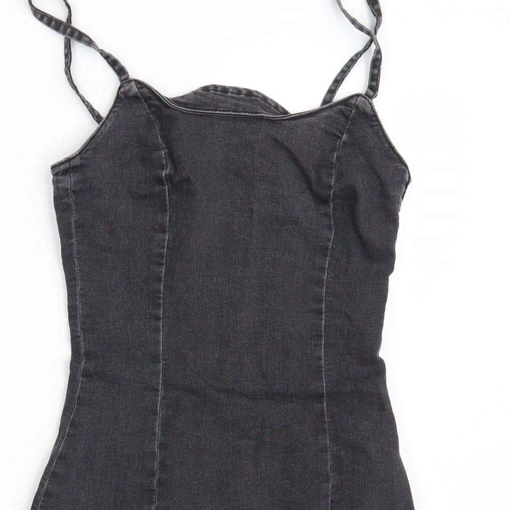 Divided Womens Grey  Denim Pencil Dress  Size 12