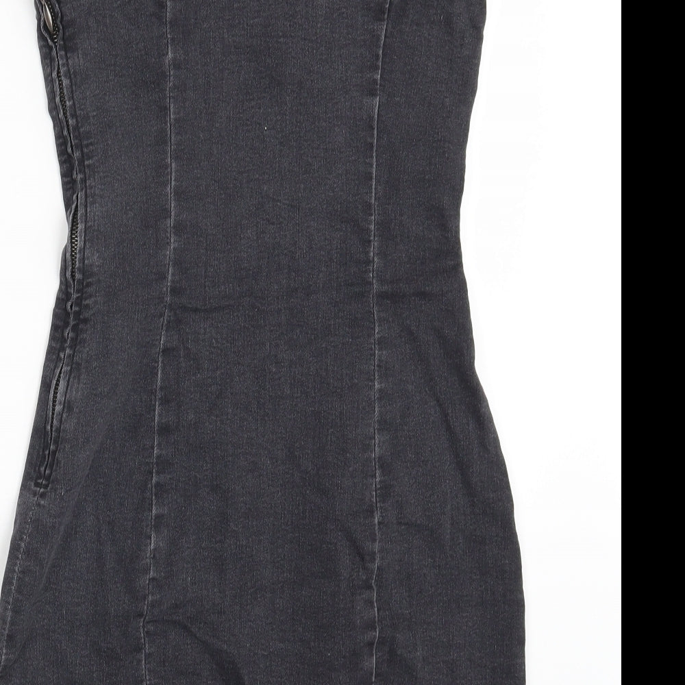 Divided Womens Grey  Denim Pencil Dress  Size 12