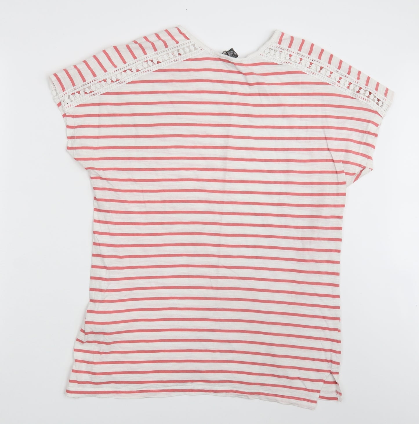 Primark Womens Multicoloured Striped  Basic T-Shirt Size 14