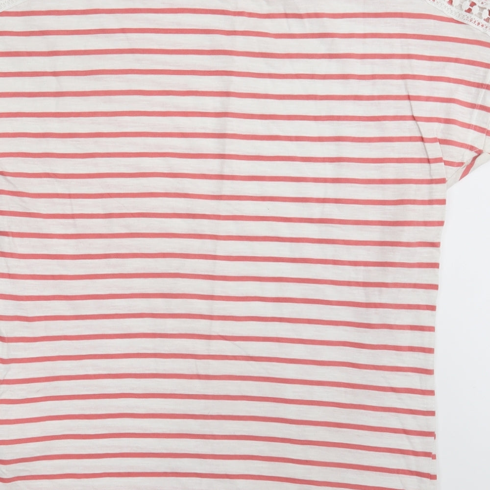 Primark Womens Multicoloured Striped  Basic T-Shirt Size 14