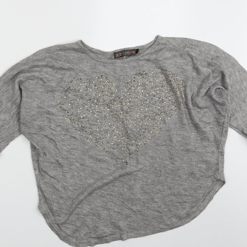 QED London Womens Grey   Pullover Jumper Size S