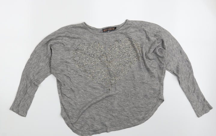 QED London Womens Grey   Pullover Jumper Size S