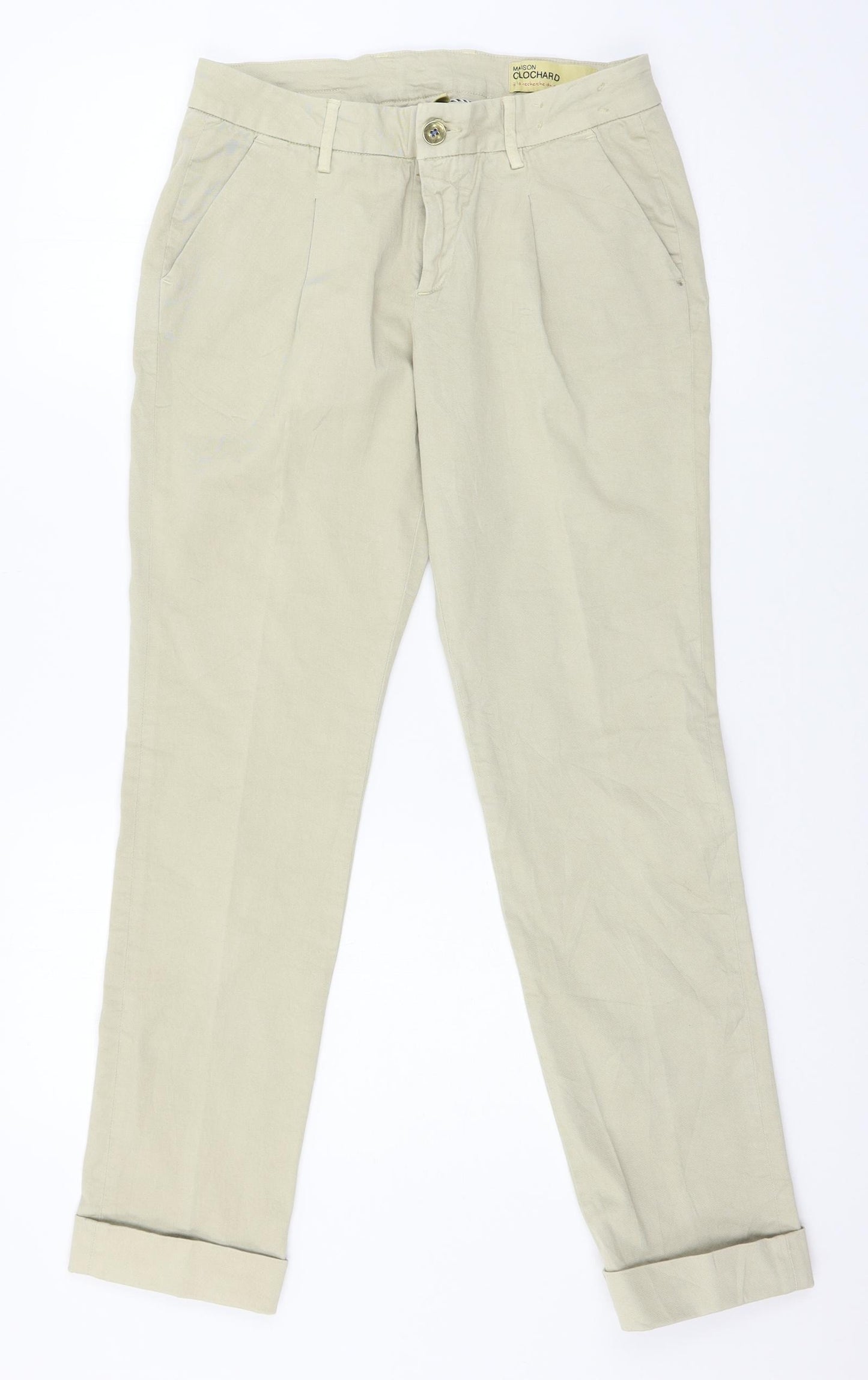 Maison Clochard Womens Beige   Trousers  Size 27 in L29 in