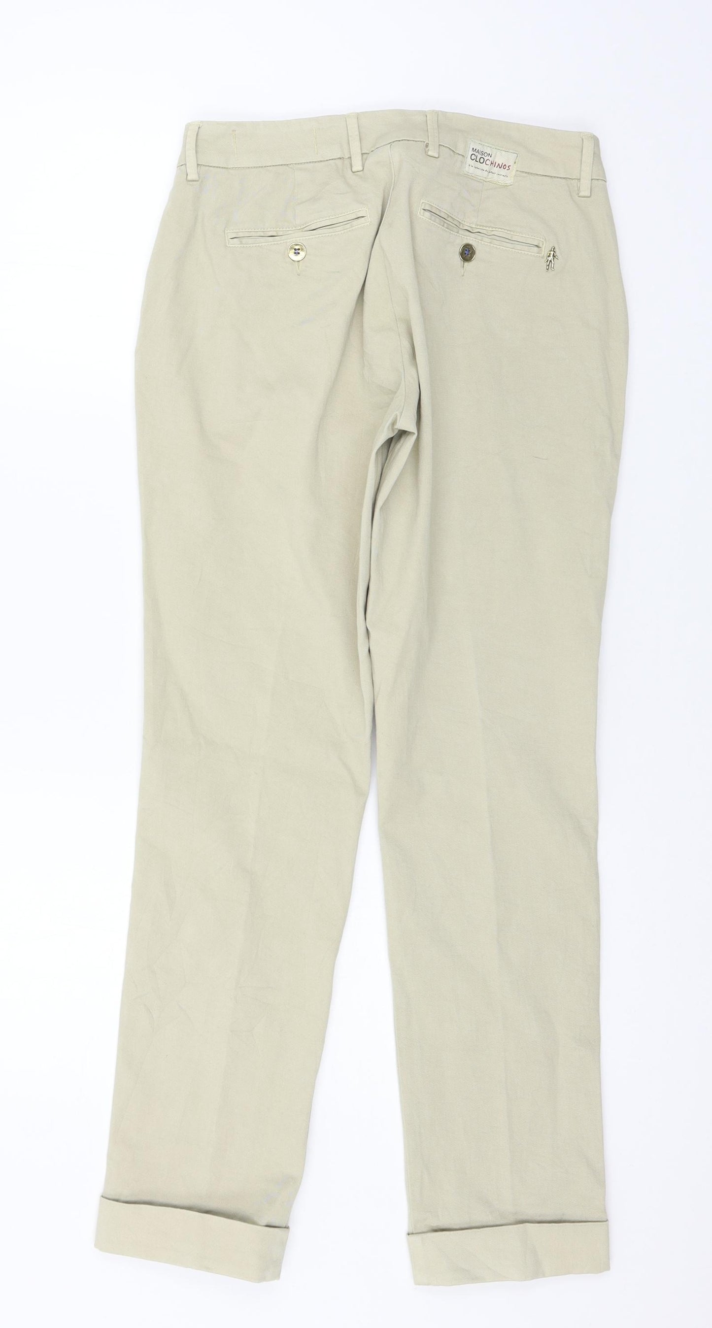 Maison Clochard Womens Beige   Trousers  Size 27 in L29 in