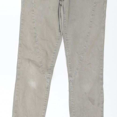Please Womens Grey   Trousers  Size M L31 in