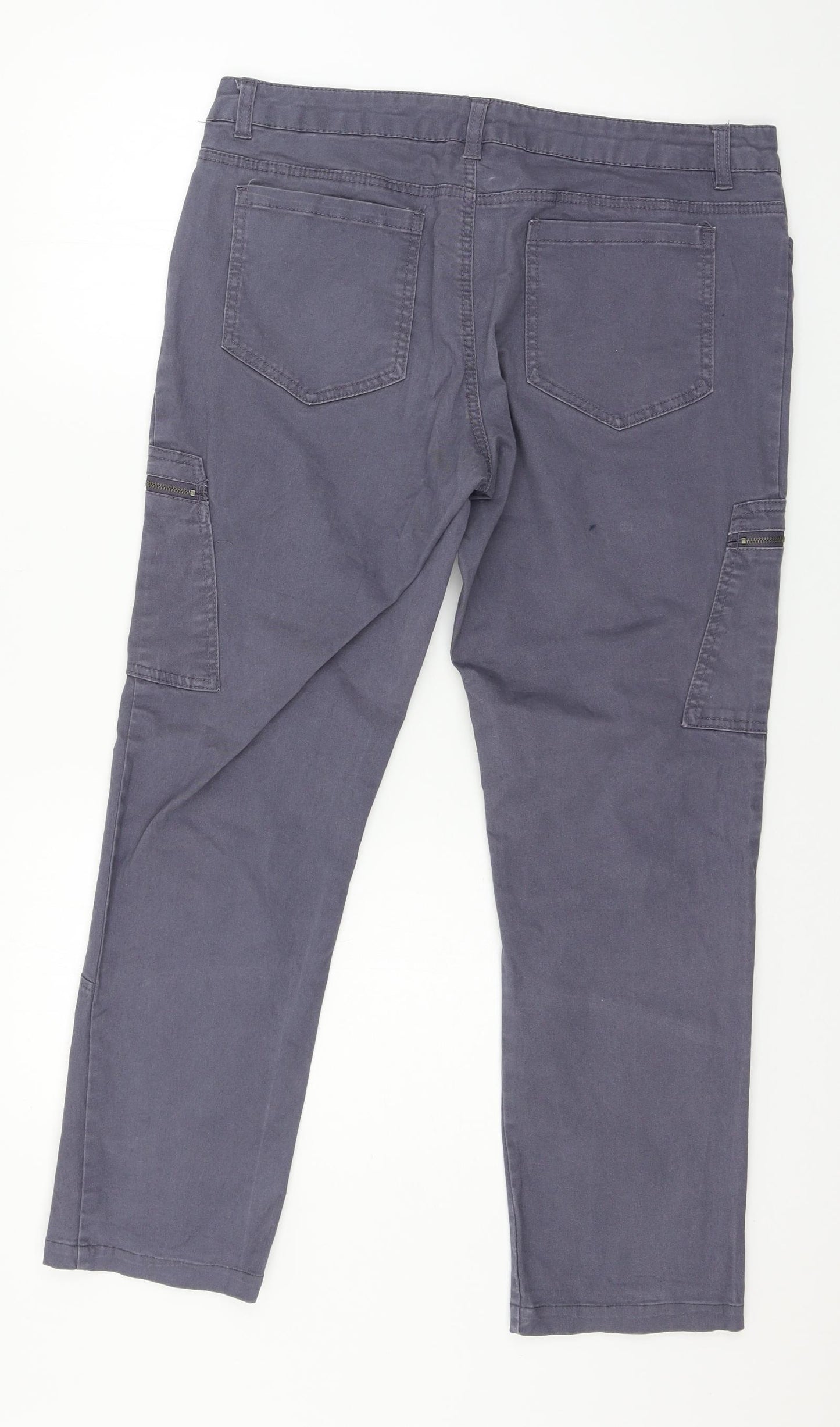 Now Womens Blue   Trousers  Size 14 L27 in