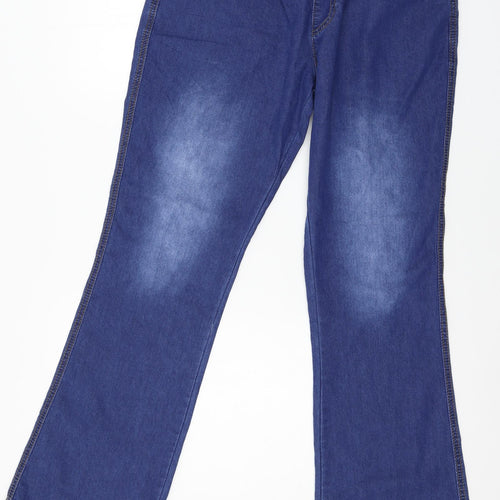 Preworn Womens Blue  Denim Straight Jeans Size L L31 in