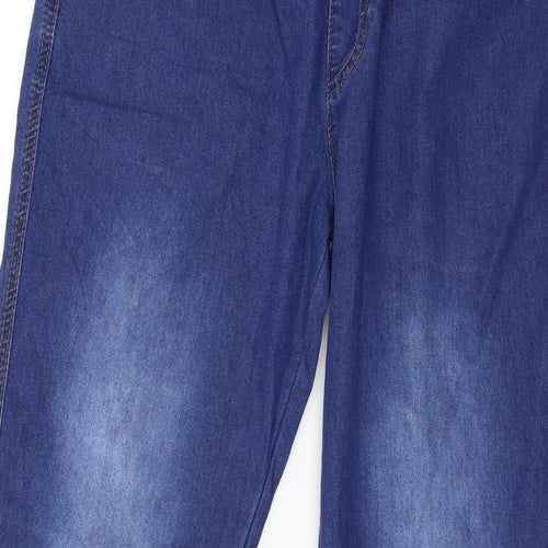 Preworn Womens Blue  Denim Straight Jeans Size L L31 in