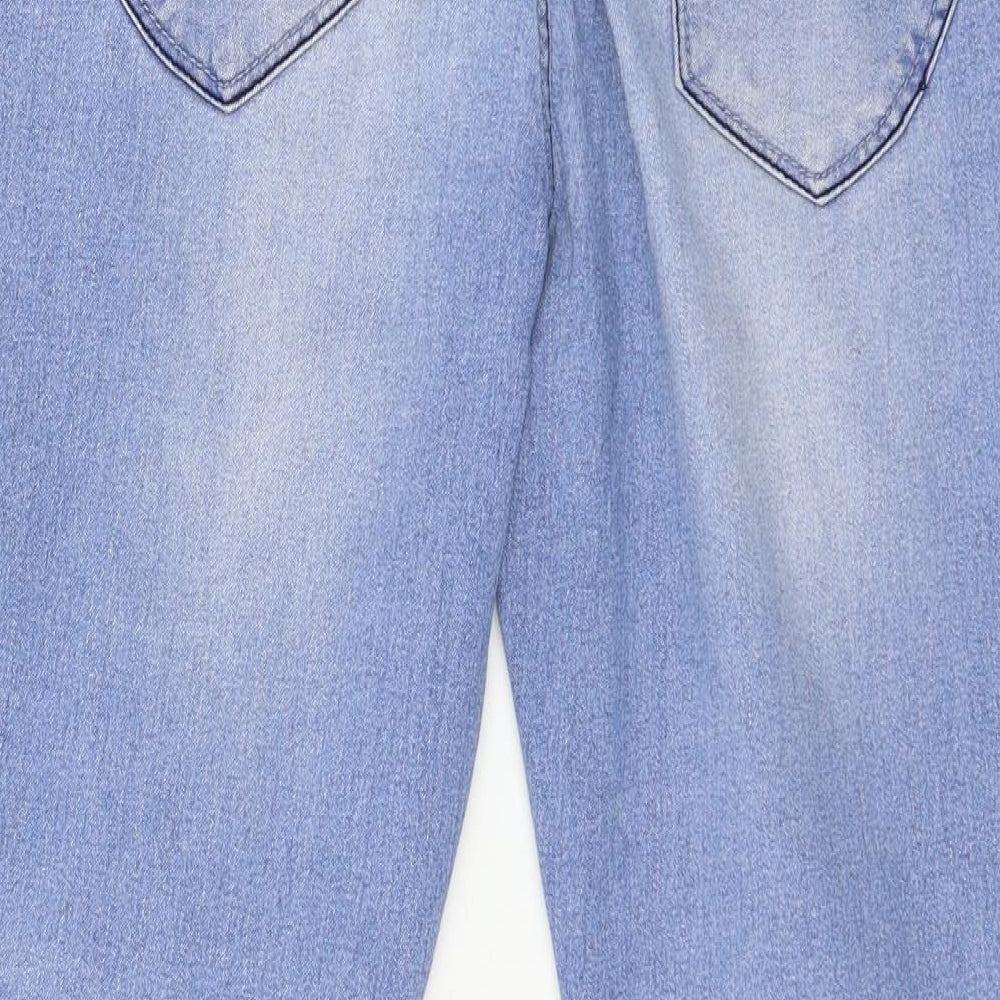 Preworn Womens Blue  Denim Straight Jeans Size 32 in L23 in
