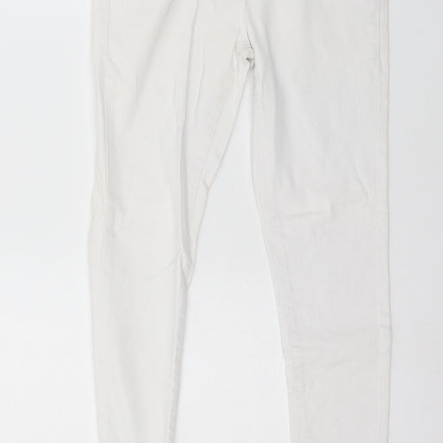 Parisian Womens White  Denim Skinny Jeans Size 10 L27 in