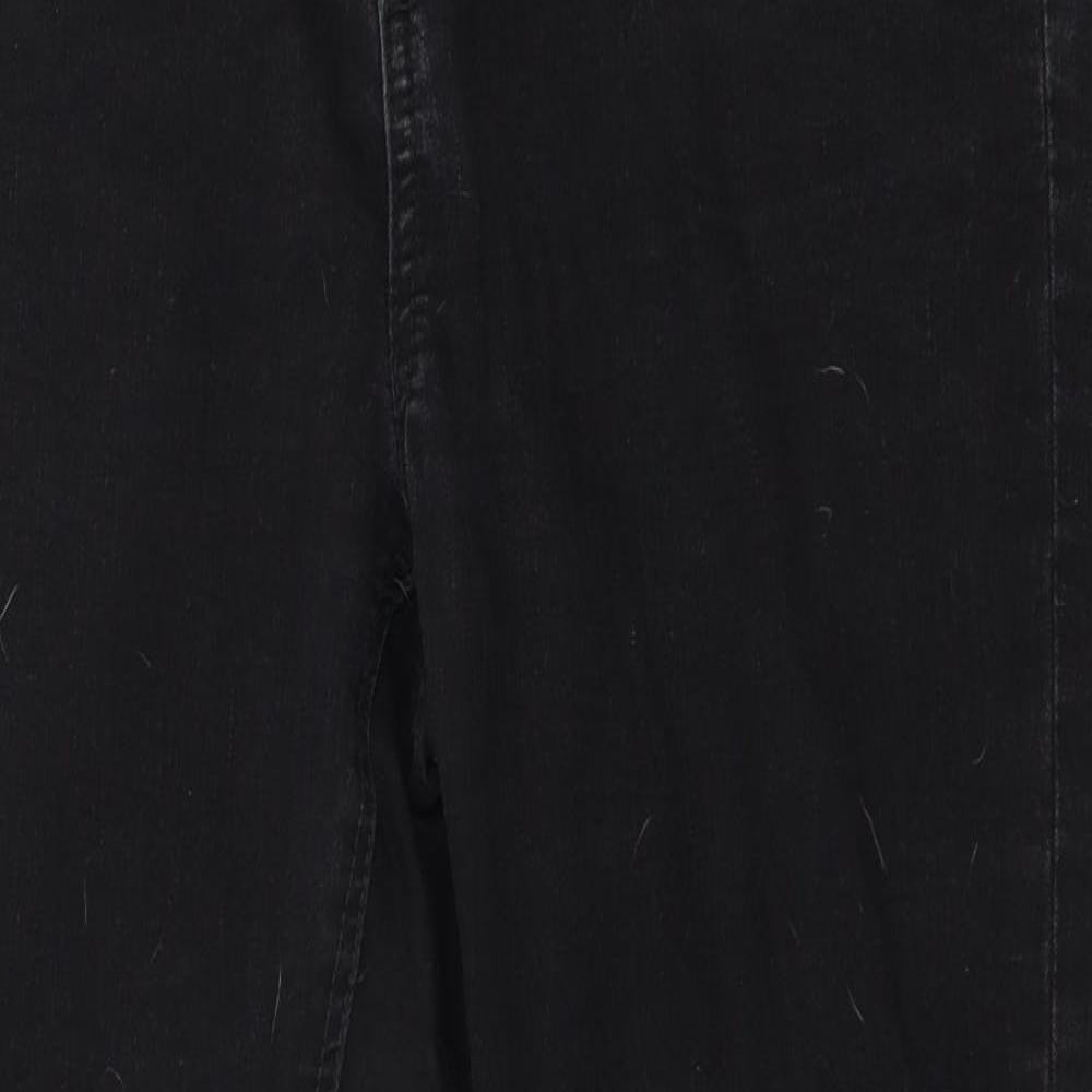 George Womens Black  Denim Skinny Jeans Size 14 L27 in