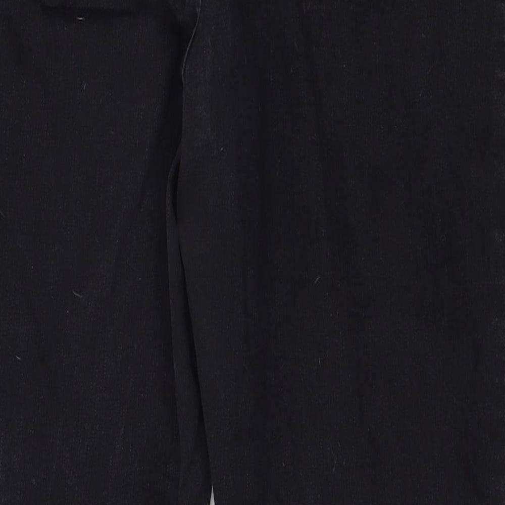 George Womens Black  Denim Skinny Jeans Size 14 L27 in