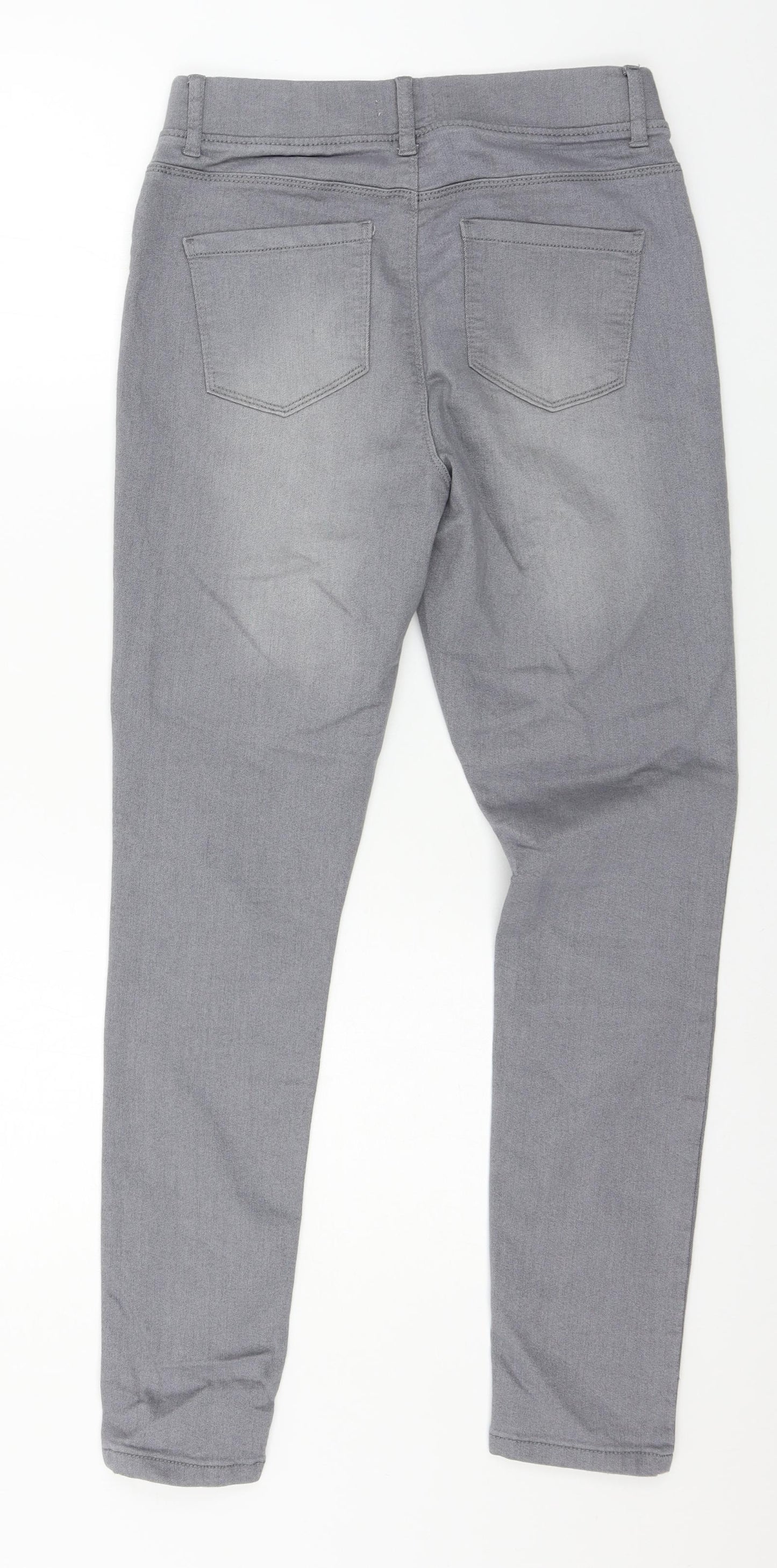 PEP & CO Womens Grey  Denim Jegging Jeans Size 8 L29 in