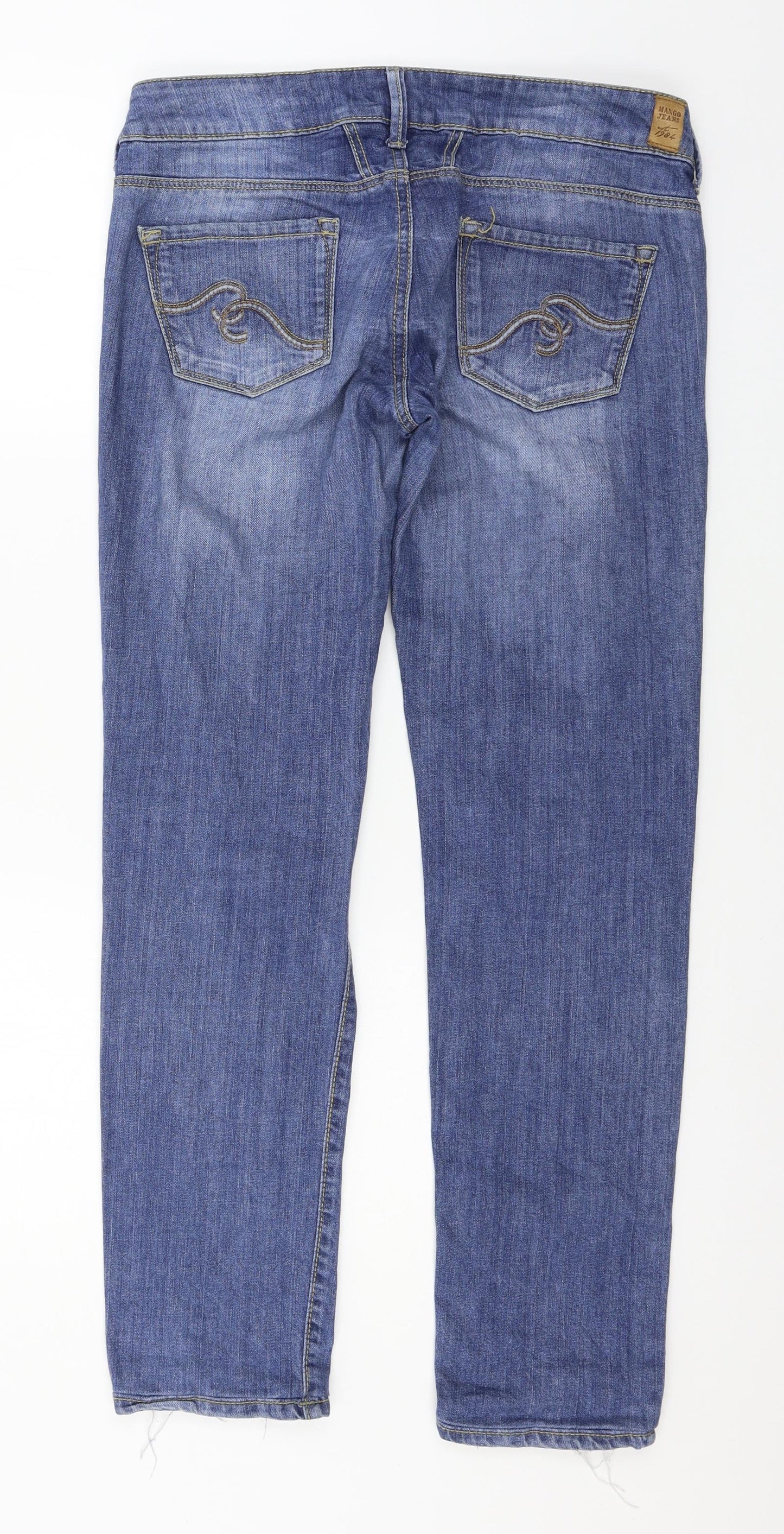 Mango Womens Blue  Denim Skinny Jeans Size 12 L29 in