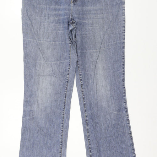 MAC Womens Blue  Denim Straight Jeans Size 30 in L32 in