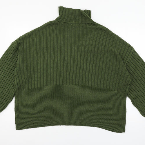 I SAW IT FIRST Womens Green  Knit Pullover Jumper Size M