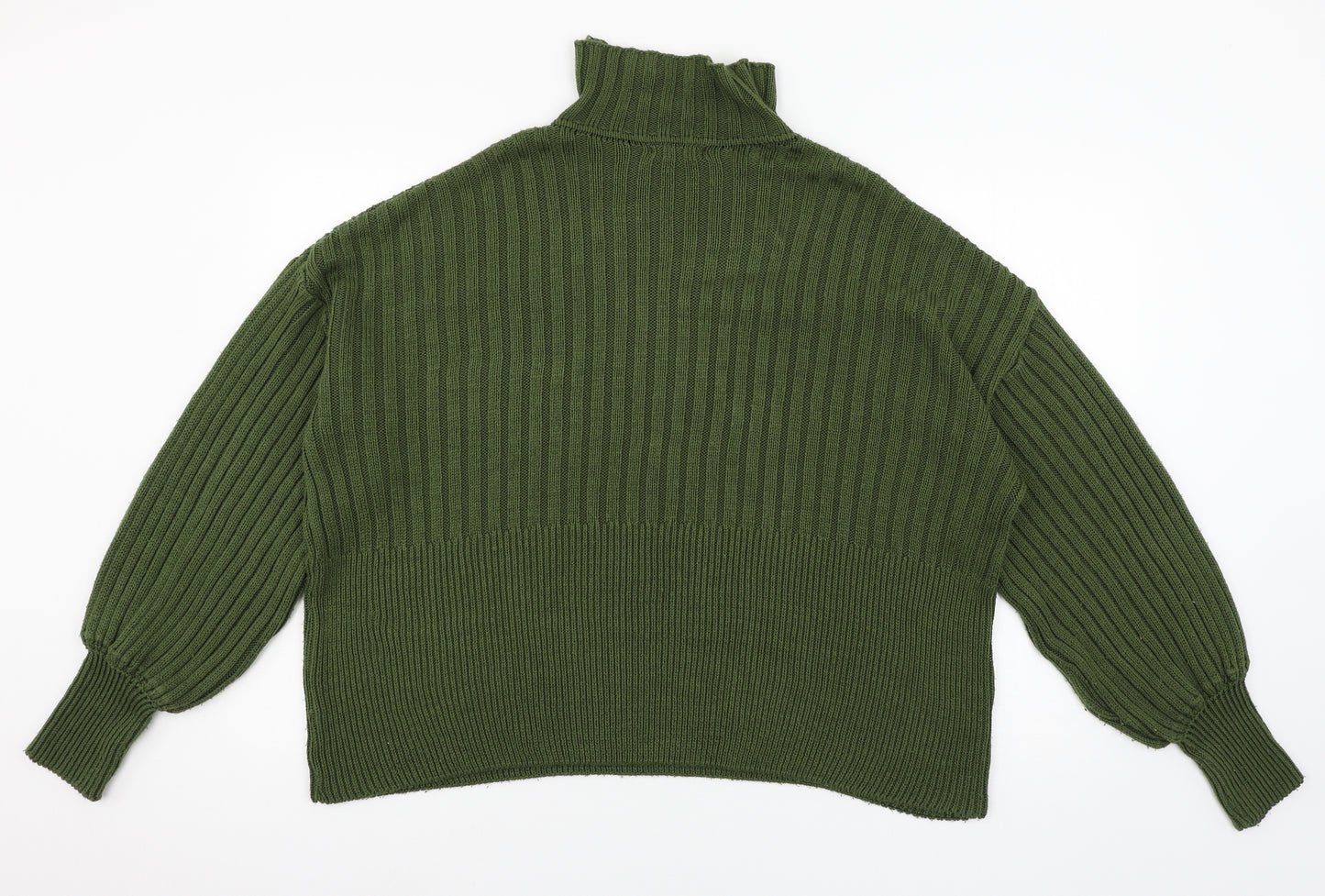 I SAW IT FIRST Womens Green  Knit Pullover Jumper Size M
