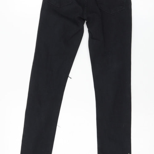 Topshop Womens Black  Denim Skinny Jeans Size 25 in L32 in