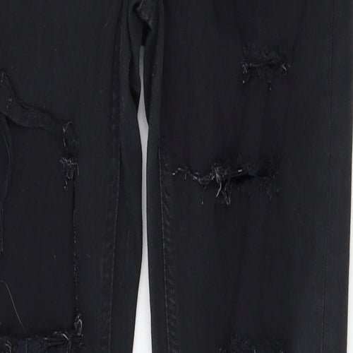 Topshop Womens Black  Denim Skinny Jeans Size 25 in L32 in
