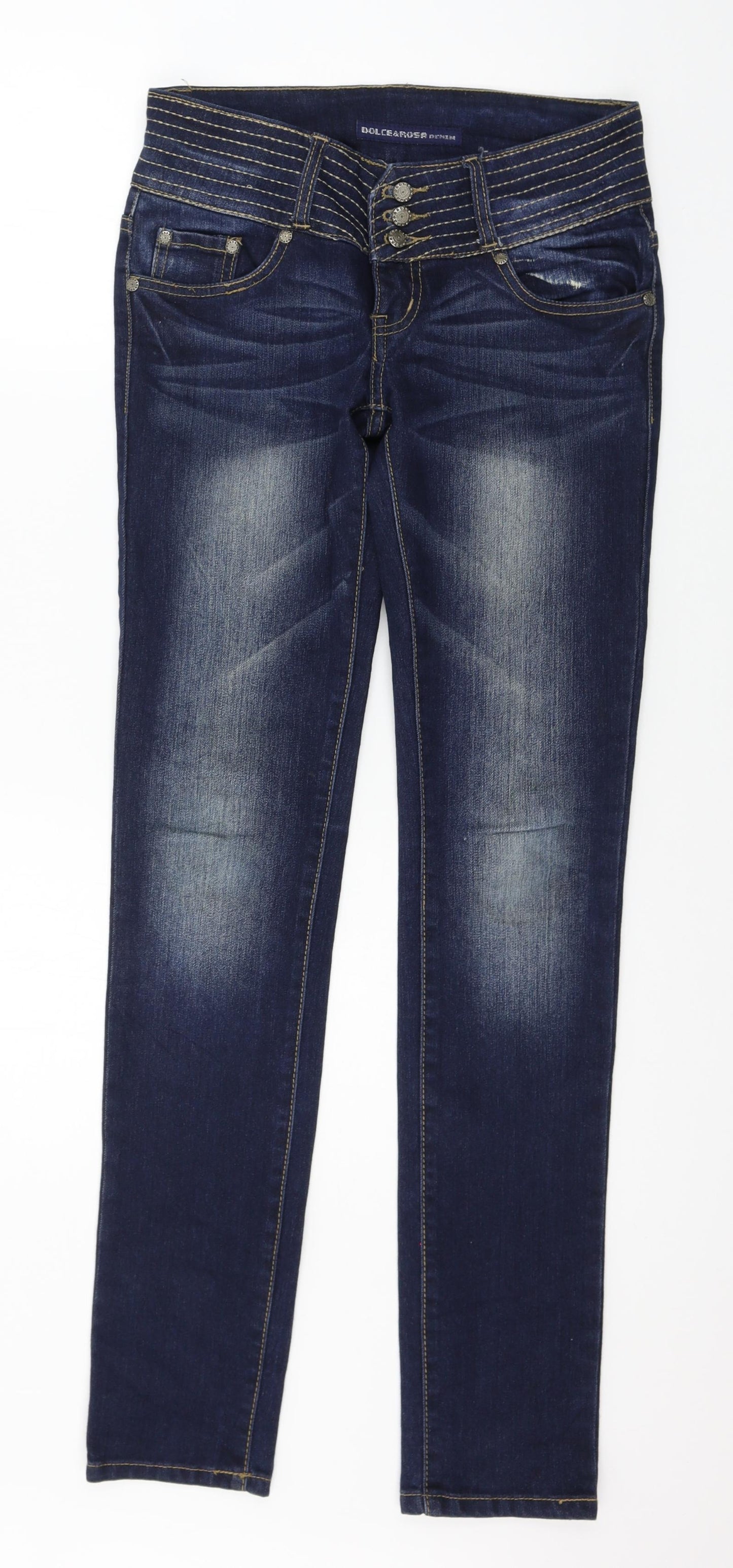 Dolce & Rosa Womens Blue  Denim Bootcut Jeans Size 8 L32 in